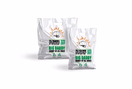 Big Daddy Punched Handle Biodegradable Bags