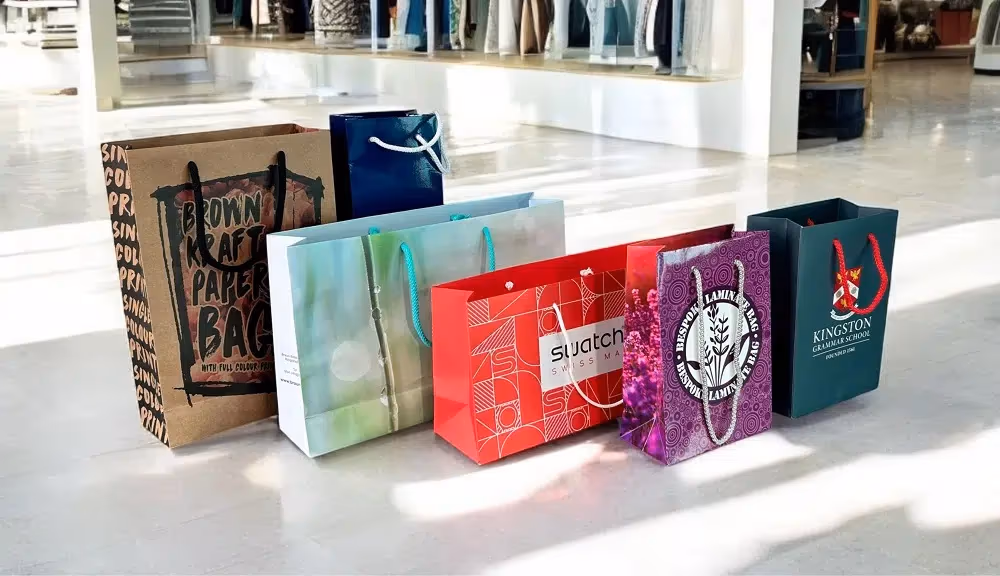 Bespoke Full Colour Printed Express Delivery Luxury Gift Bags